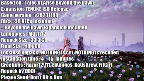 download tales of full crack|Tales of Arise Full Repack Ultimate Edition .